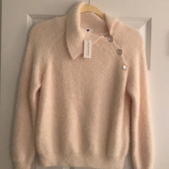 Soft Cozy Bellezza Republic Ivory Cream Sweater Size S… - Picture 8 of 16